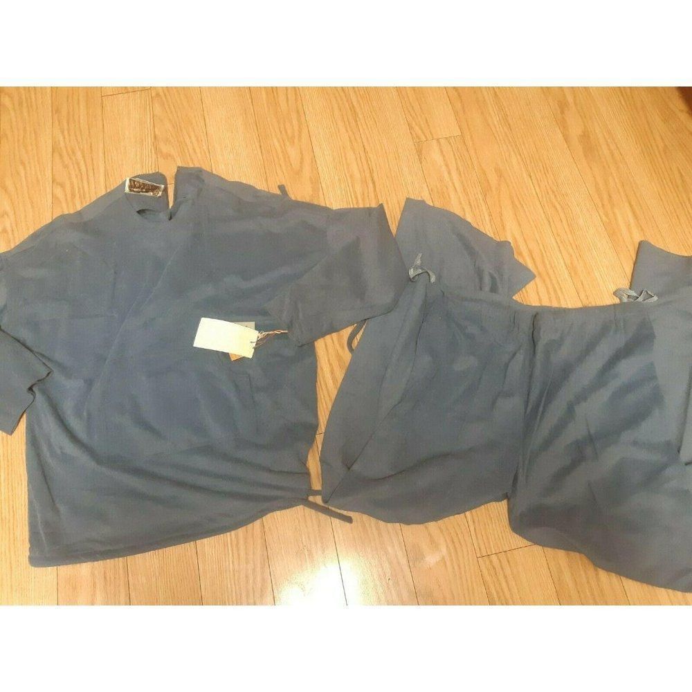 Vintage HearSay Track Suit Outfit Arnel Solid Blue